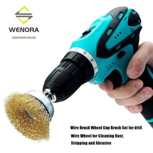 Wire Brush for Drill, 1/4 Inch Hex Shank, Drill Wire Brush for Cleaning Rust - Image 6