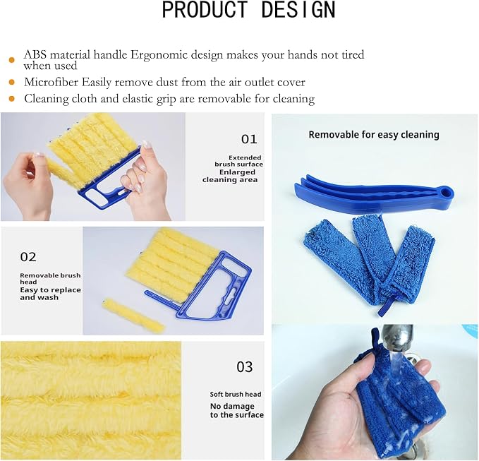 Blind Cleaner Duster Tool, Blinds Cleaner Tool, Extra Washable Blind Duster - Image 7