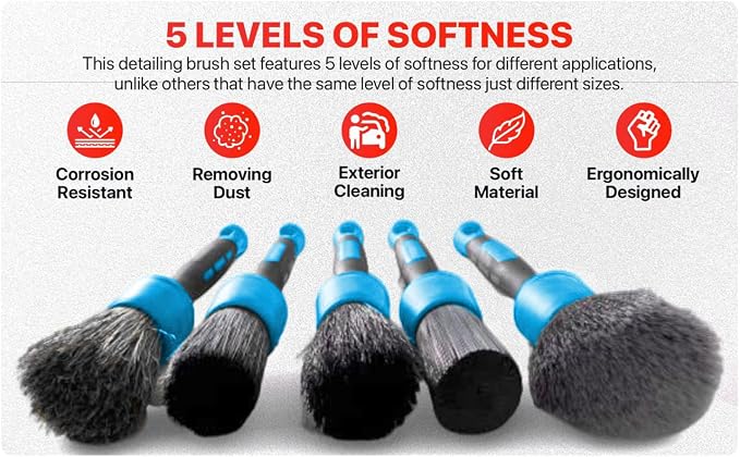 Preimum Car Detailing Brush Set - Image 4