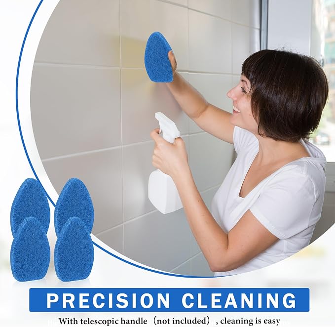 Baderke 4 Pcs Tub Tile Scrubber Cleaning Brush Pads Compatible - Image 7