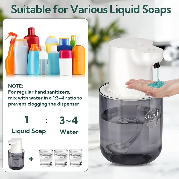 2 Pack Automatic Soap Dispenser, Touchless Automatic Liquid Soap Dispenser - Image 7