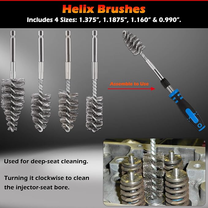 Professional Diesel Injector-Seat Cleaning Kit 8090S on Cylinder Heads - Image 2