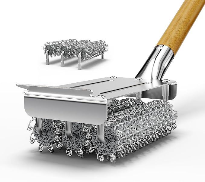 HOUSE AGAIN Grill Brush and Scraper Bristle Free by HOUSEAGAIN
