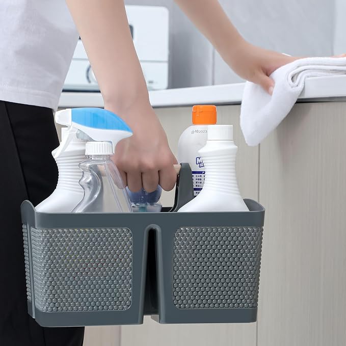 rejomiik Portable Shower Caddy Basket Plastic Cleaning Caddy Organizer Storage - Image 5