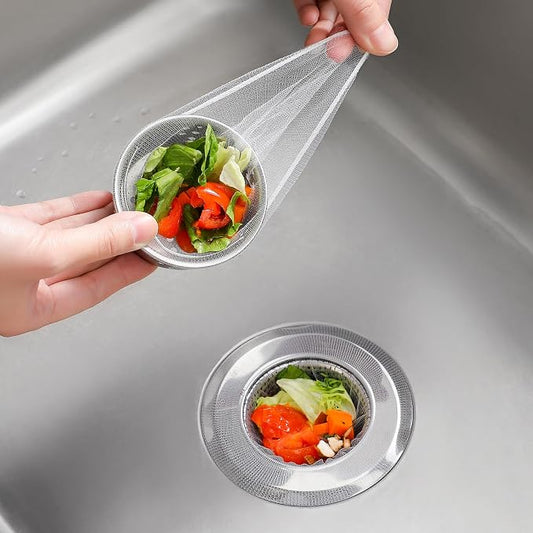 400 Pack Kitchen Sink Strainer Mesh Bag, Anti-Clogging Disposable Sink Drain by MUSLISH