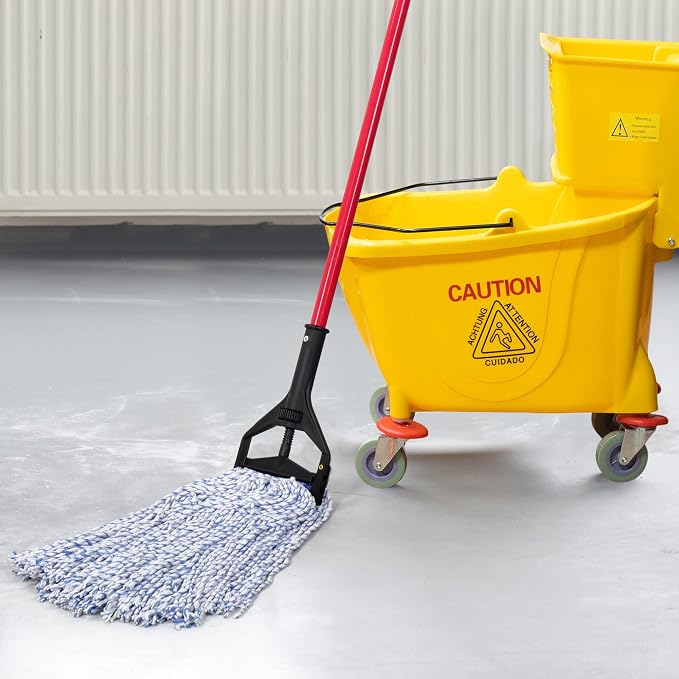 Matthew Cleaning Looped-Open Cotton Wet Mop 1.25'' Universal Headband Heavy - Image 5