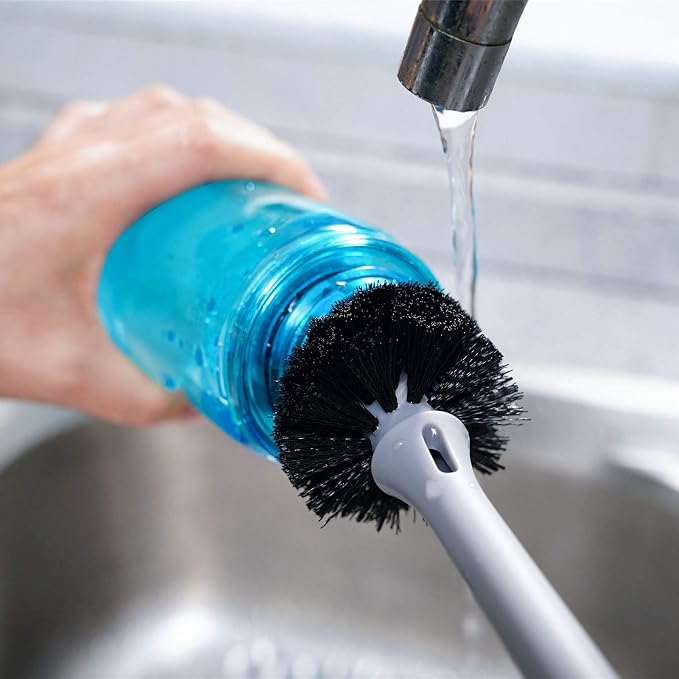2-in-1 Bottle Brush with Straw Brush, Long Handle Water Bottle Scrubbing Brush - Image 8