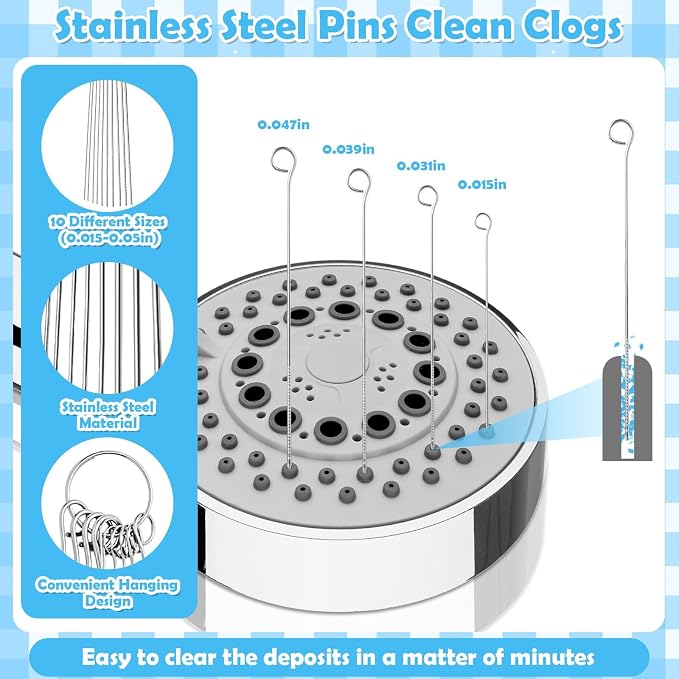 80 Pcs Multisize Shower Head Cleaner Tool - Image 5