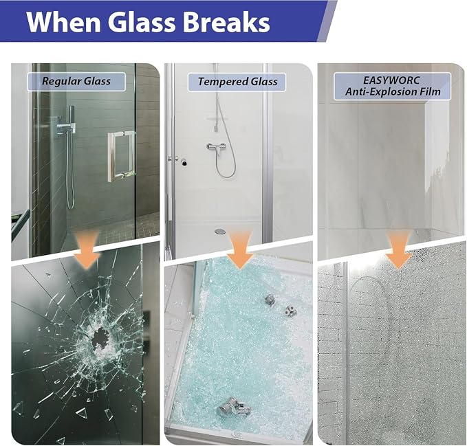 Frameless Pivot Shower Door 24"-26" W x 72" H, Swing Shower Glass Doors - Image 6