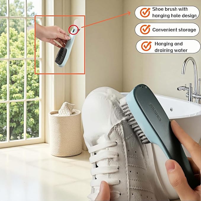 2-Pack Ergonomic Shoe & Laundry Scrub Brush Set - Image 8