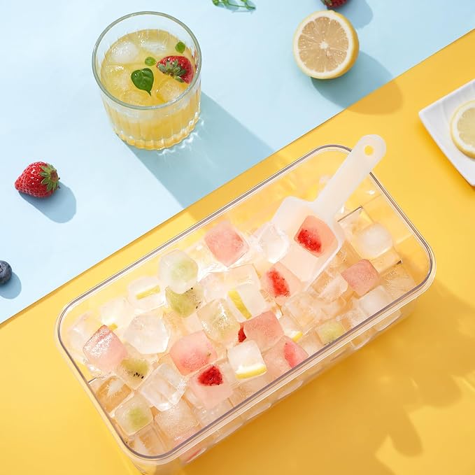 PHINOX Ice Cube Tray With Lid and Bin, Ice Trays - Image 6