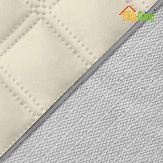 Easy-Going Sofa Slipcover Waterproof Couch Cover for 3 Cushion Couch Sofa Cover Furniture Protector Cover Pets Covers Washable Non-Slip Fabric Pets Kids Children Dog Cat (Sofa, Ivory)