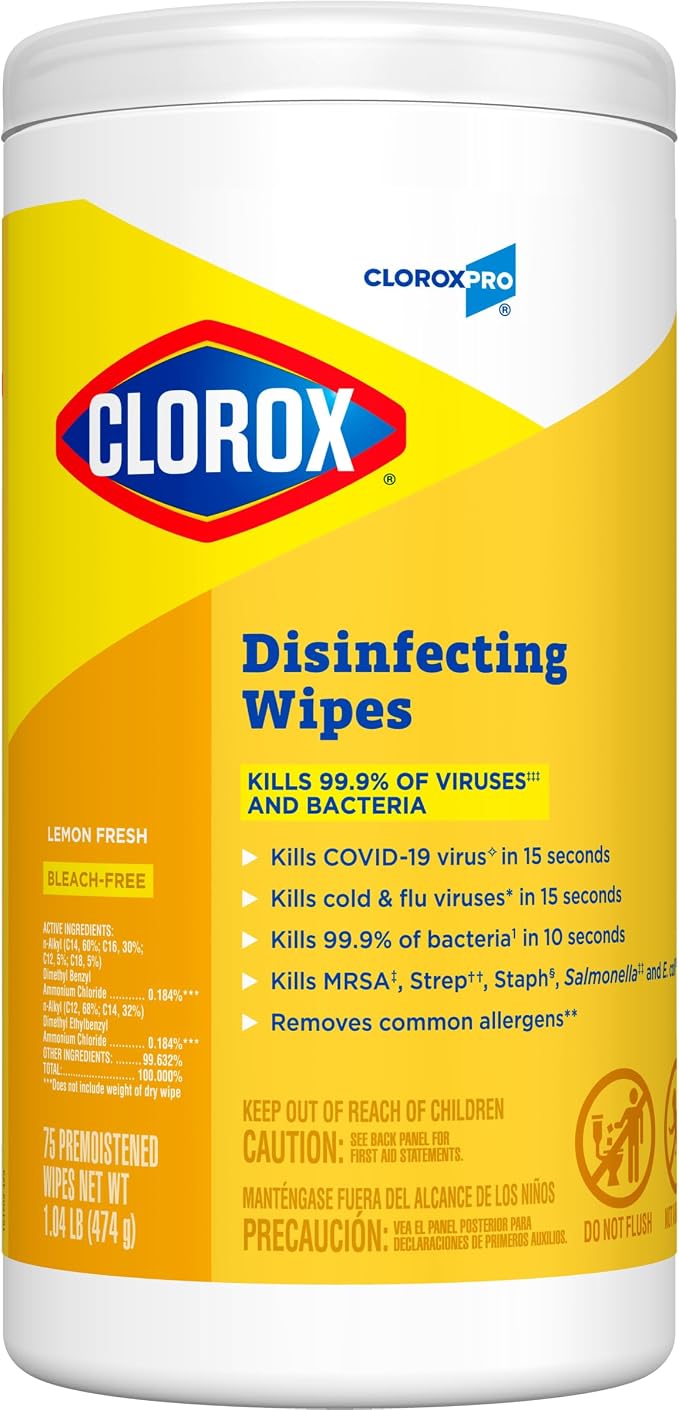 CloroxPro Clorox Disinfecting Wipes, Lemon Fresh - Image 7