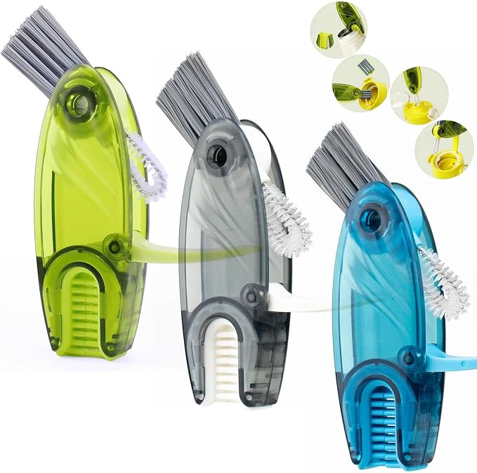4 in 1 Cup Lid Cleaning Brush Set Multifunctional Bottle Brush Cleaner Tiny by CraftinAround