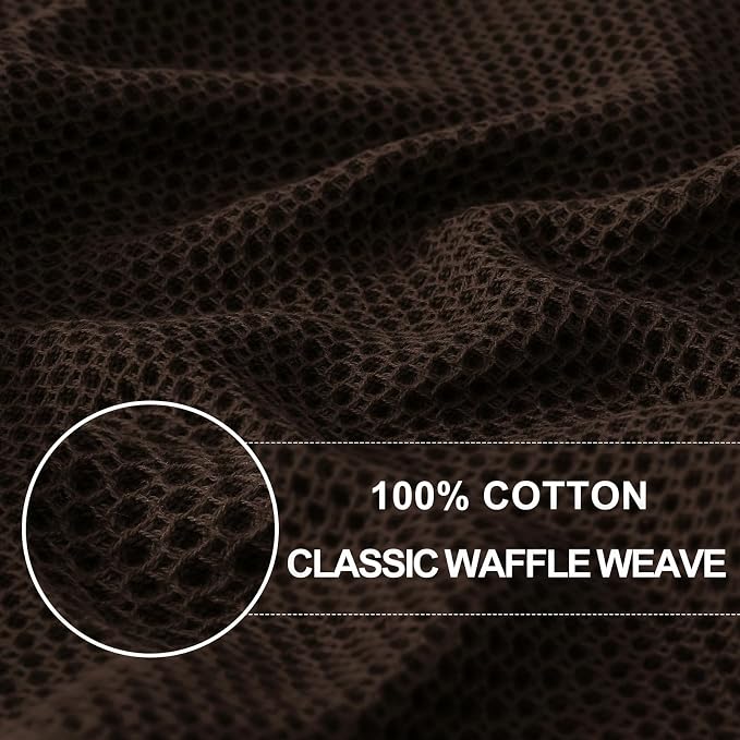 Homaxy 100% Cotton Waffle Weave Kitchen Dish Cloths, Quick Drying Dish Rags - Image 2
