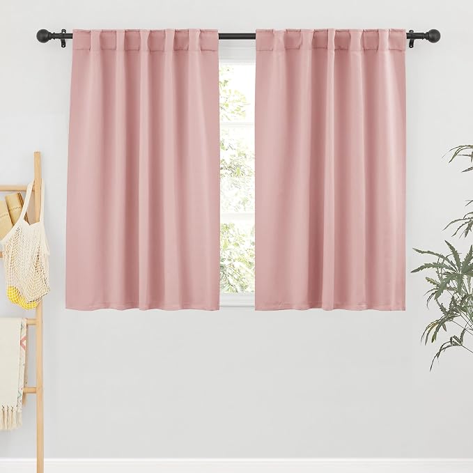 RYB HOME Small Window Curtains Blackout, Privacy Thermal Insulating Drapes by RYBHOME