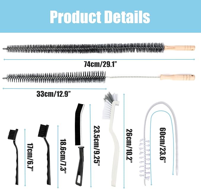 Washing Machine Cleaning Brush, Dryer Vent Cleaner Kit, Crevice Brush - Image 6