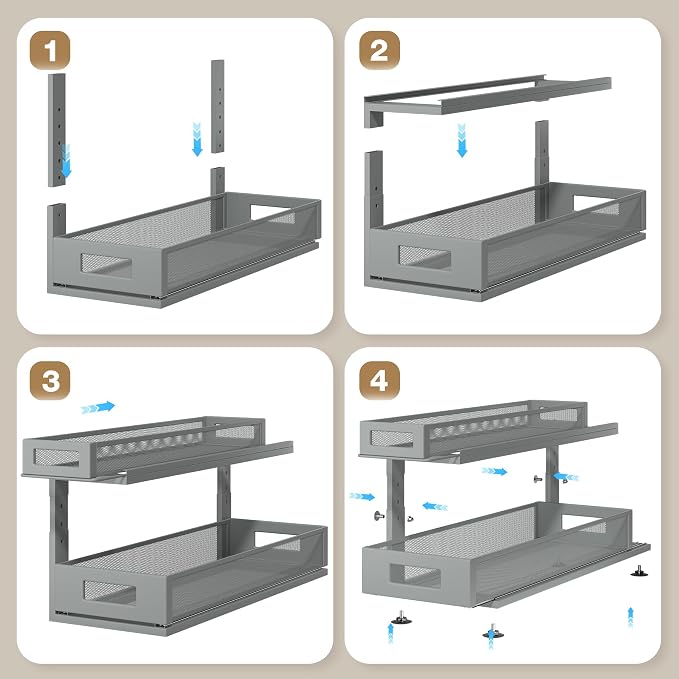 2 Pack 21.3IN-Depth Under Sink Organizer - Image 5