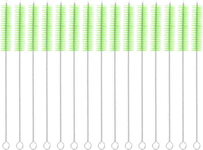 uxcell 15Pcs Drinking Straw Cleaning Brushes, Sippy Cup, Bottle and Tube by uxcell