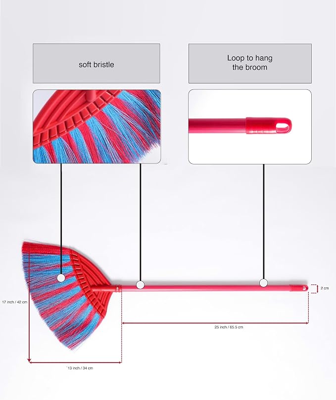 1 Pack Soft Sweeping Brooms /38” House Brooms - Image 5
