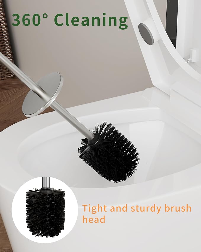 Toilet Brush and Holder Set, Toilet Bowl Brush - Image 7