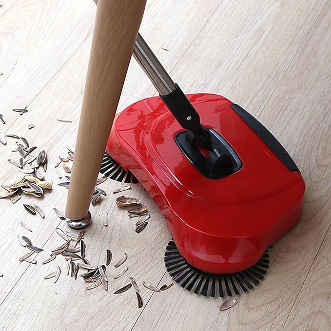 No Power Sweeper Manual Hardwood Floor Carpet Cleaning Tool | Extendable Handle - Image 5