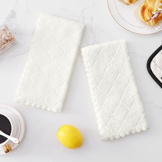Homaxy 12 Pack Dish Towels for Kitchen, Super Soft and Absorbent Coral Velvet - Image 7