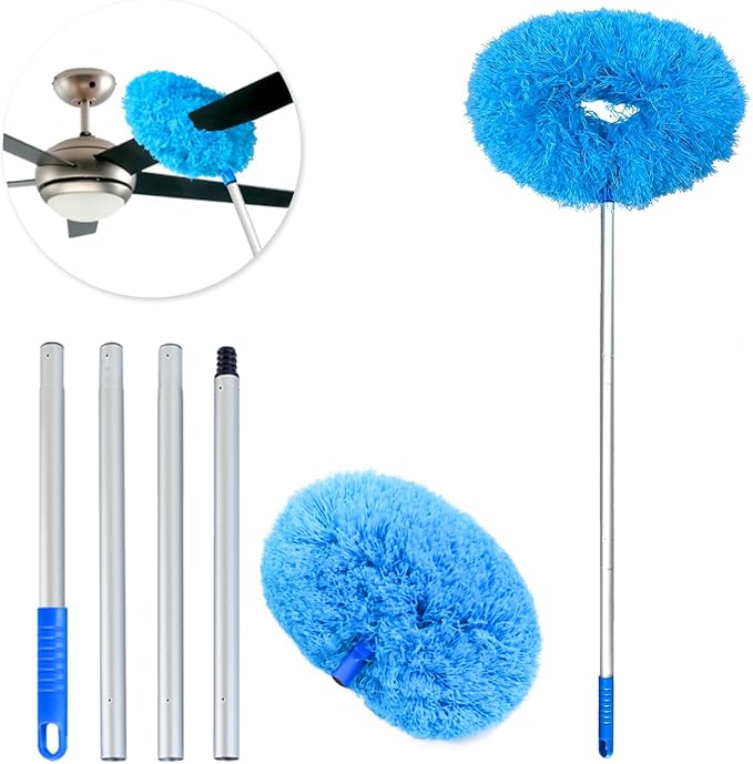 Ceiling Fan Duster Retractable Ceiling Cleaner Reusable Microfiber Ceiling Fan by ARAINY