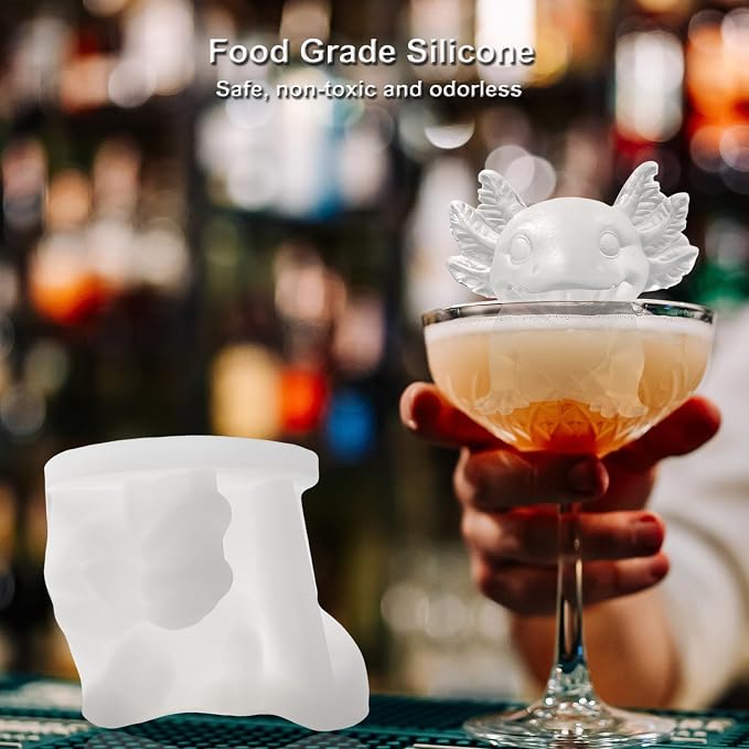 3D Axolotl Ice Cube Silicone Molds Tray - Image 5