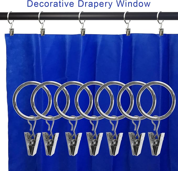 100 Pack Metal Curtain Rings - Image 4