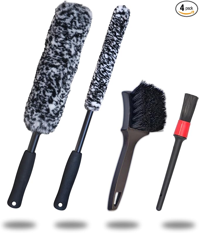 PRO Choice 4 Pack Long Handle Wheel Brush Kit by OeSee