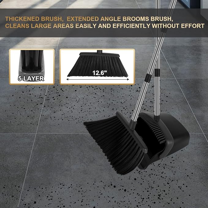 Upgraded Broom and Dustpan Set - Image 3