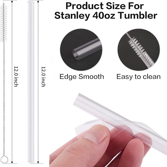 Joshey 12 Inch Tritan Replacement Straws - Image 2