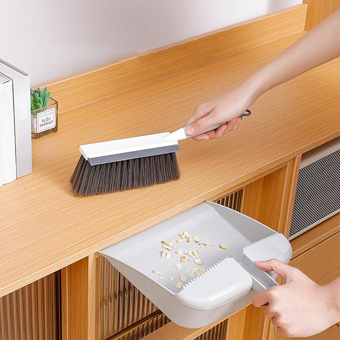 Broom with Dustpan Combo Set Dustpan and Brush Set Handheld Dustpans and Brush - Image 5