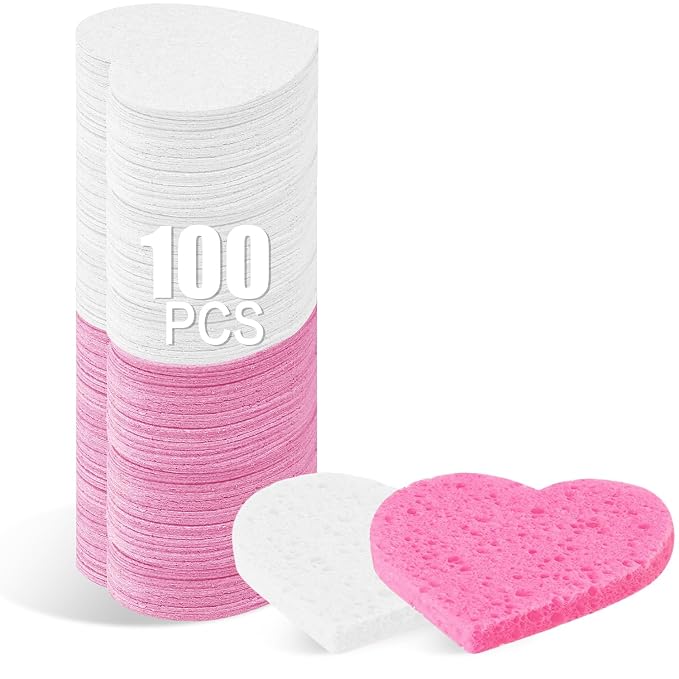 100-Count Compressed Facial Sponges by Mainlyrunmakeupsuppliers