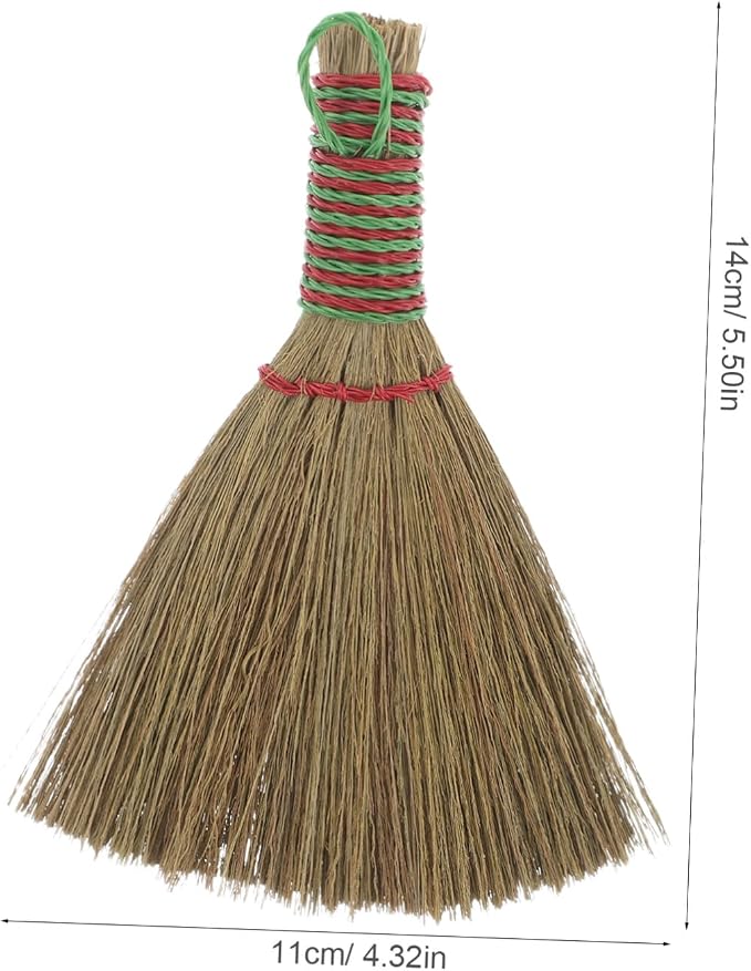 Healifty Natural Miscanthus Mini Broom - Image 2