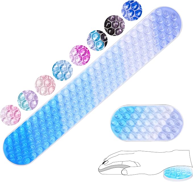Gel Mouse & Keyboard Wrist Rest Set, Wrist Rest by ABRONDA