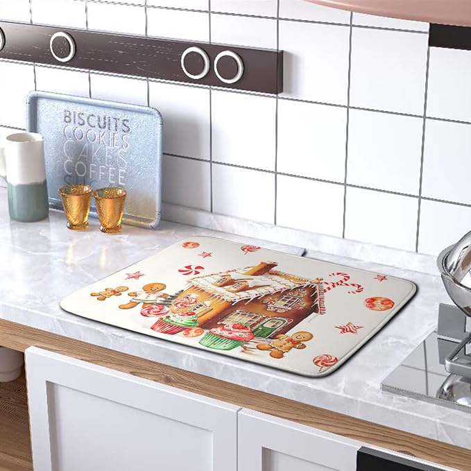 Christmas Gingerbread Man Drying Mat - Image 5