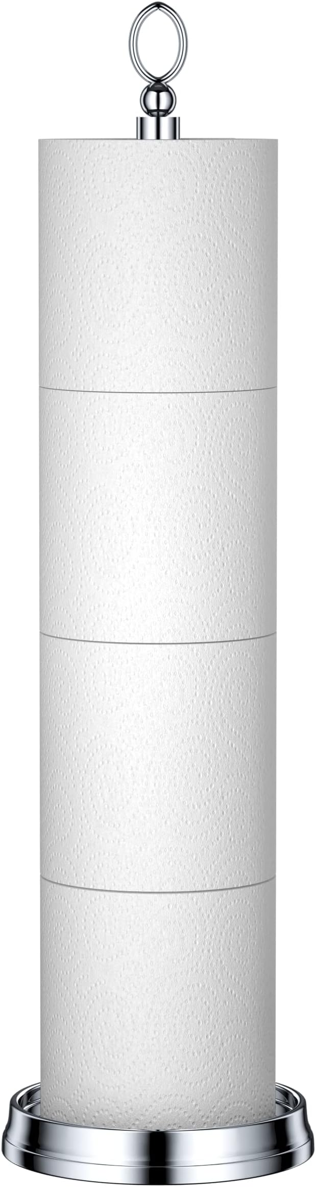Heavy Weighted Toilet Paper Holder Free Standing Toilet Paper Storage，Spare by ROLABAM