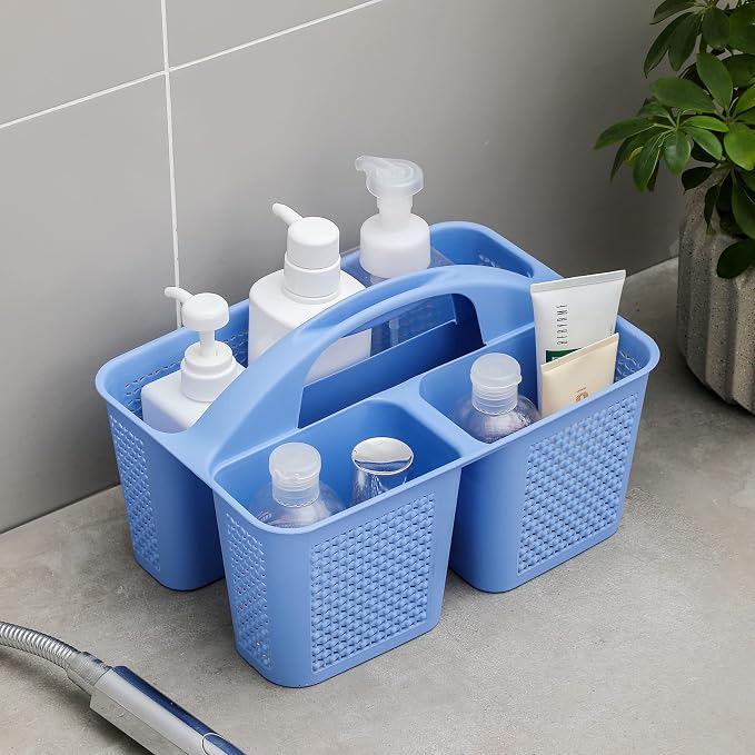 UUJOLY Plastic Portable Shower Caddy Basket Bucket, Cleaning Shower Basket - Image 2