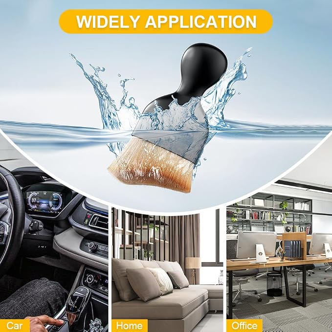 3 PCS Car Detailing Brush, Car Interior Cleaning Dust Brush, Soft Bristle - Image 6