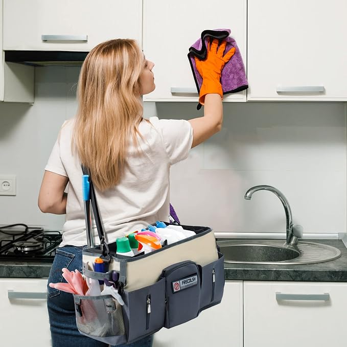 Large Cleaning Supplies Organizer-Cleaning Caddy Organizer - Image 7
