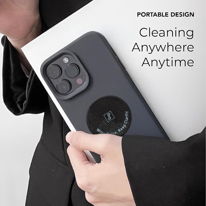 SleekStrip Portable Cleaning Sticker Pad Reusable Screen Cleaner Wipes Lens - Image 2