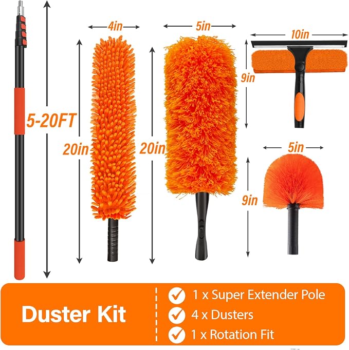 26FT High Reach Duster Cleaning Kit - Image 8