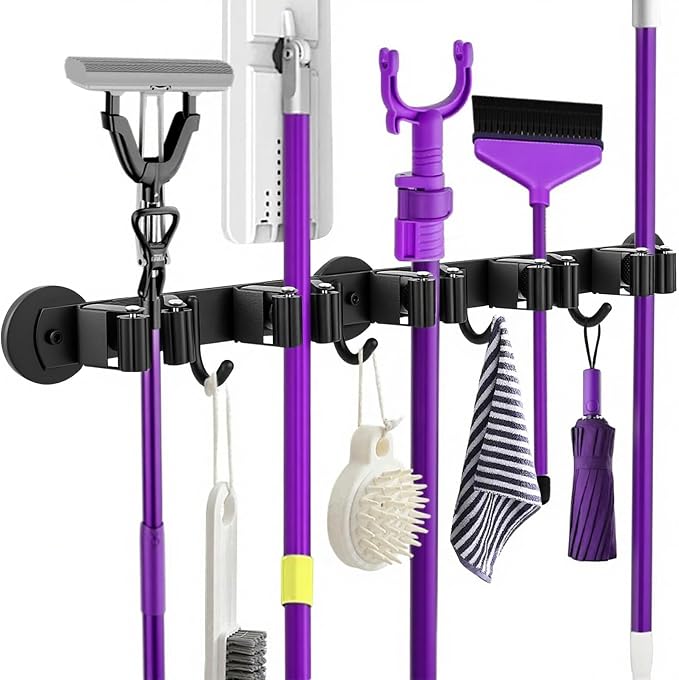Magnetic Broom Holder Wall Mount by joaoxoko