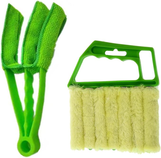 Blind Cleaner Duster Tool, 7 Finger & 3 Finger Window Venetian Blind Brushes by UpTuoLi