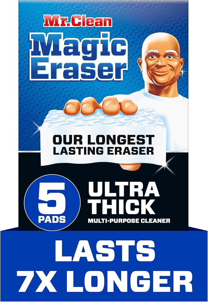 Mr. Clean Magic Eraser Sponge, All Purpose Cleaner, Long Lasting Cleaning by MrClean