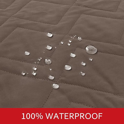 Moonsea Waterproof Blanket Dog Bed Cover with Non-Skid Bottom, Couch Cover for Dogs, Mattress Protector Furniture Protector, Bed Couch Sofa(52" X 82"), Chocolate