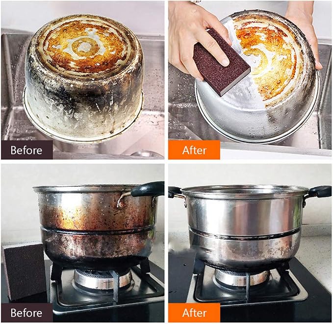 6-Pack Nano Emery Sponge Brush Eraser Scrub, Carborundum Cleaning Sponge Brush - Image 4
