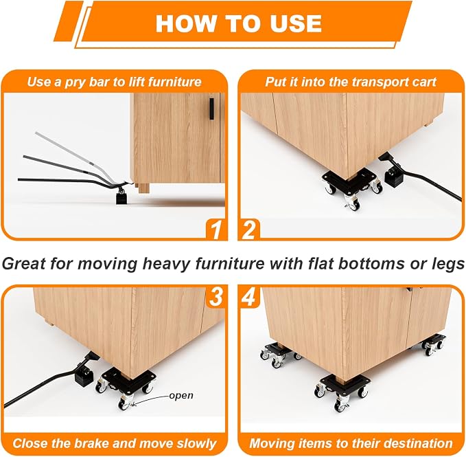 Furniture Dolly 5 Wheels Heavy Duty - Image 7